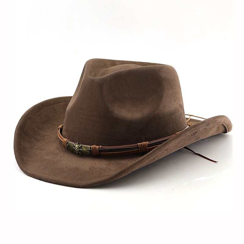 Cowboy Hat Straw - Замшевая ковбойская шляпа в стиле вестерн