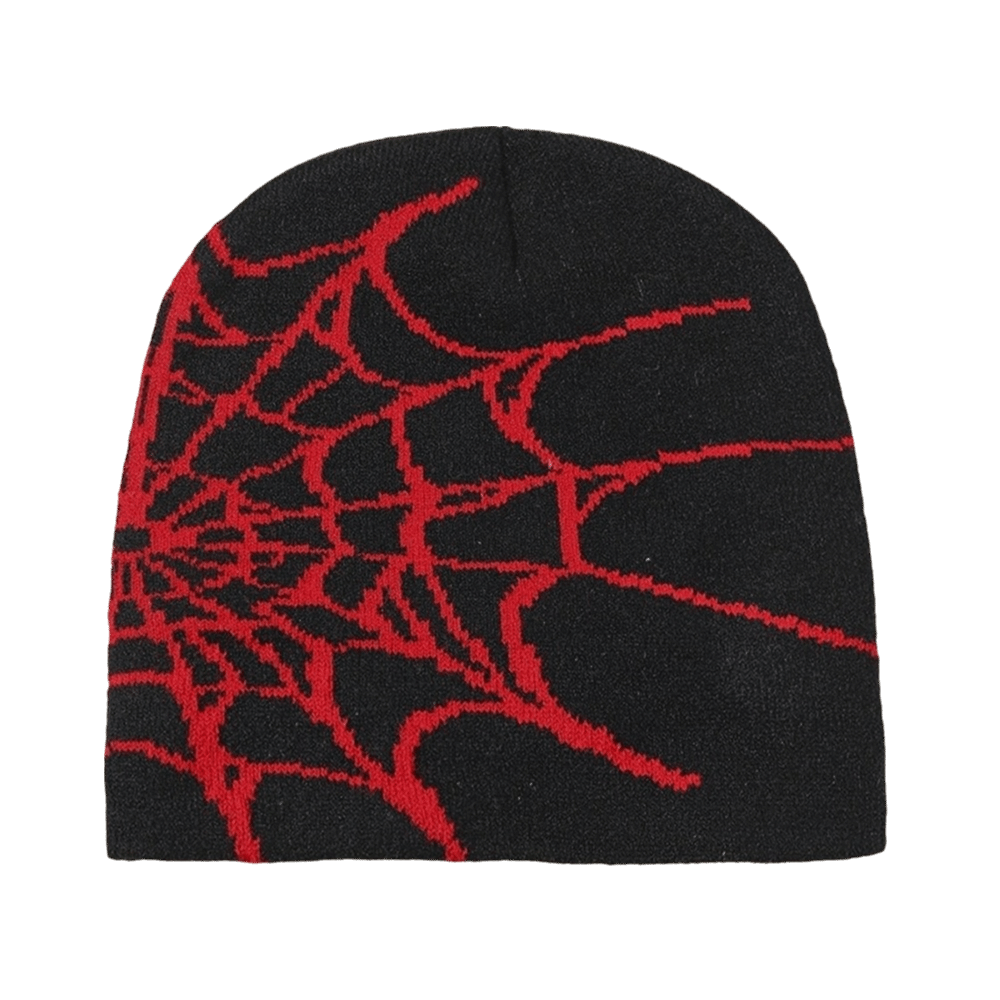 Beanie Cuffed Knit - Готическая мягкая шапка с узором в