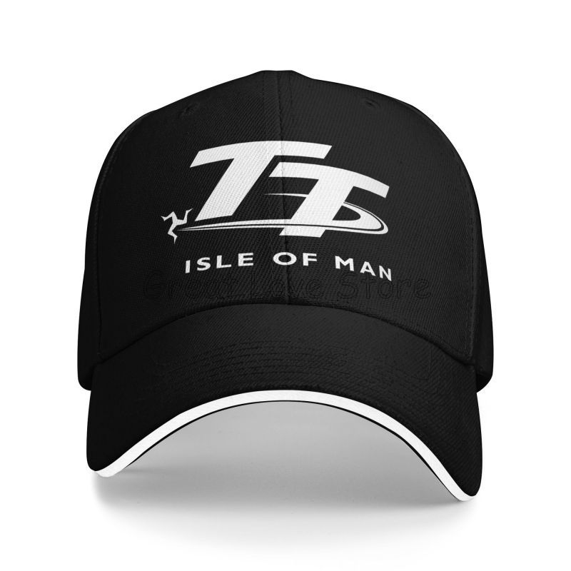 Golf Cap Dad - Бейсбольная кепка с мотоциклетным принтом Isle