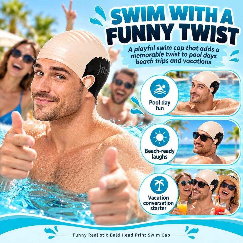 Swim Hat Silicone - Водонепроницаемая шапочка для плавания, обеспечивающая комфорт