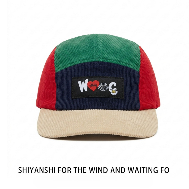 Corduroy Cap 5 Panel - Унисекс бейсболки из вельвета с цветными