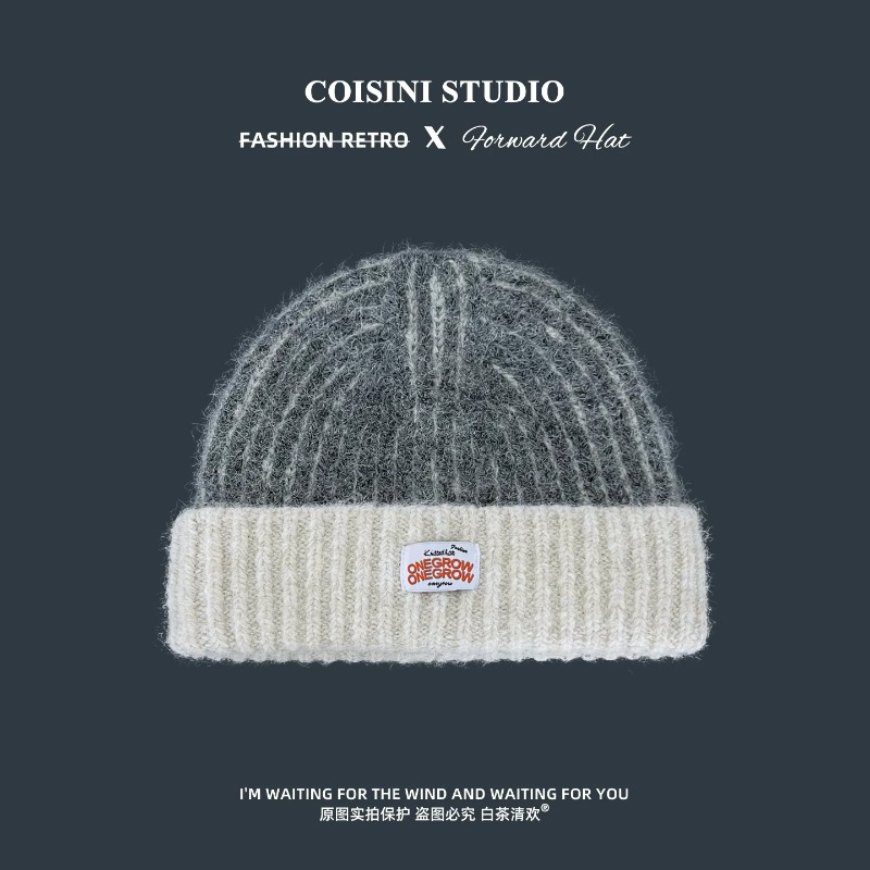 Женская вязаная шапка-бини в п – обзор и цена Beanie Cuffed Knit