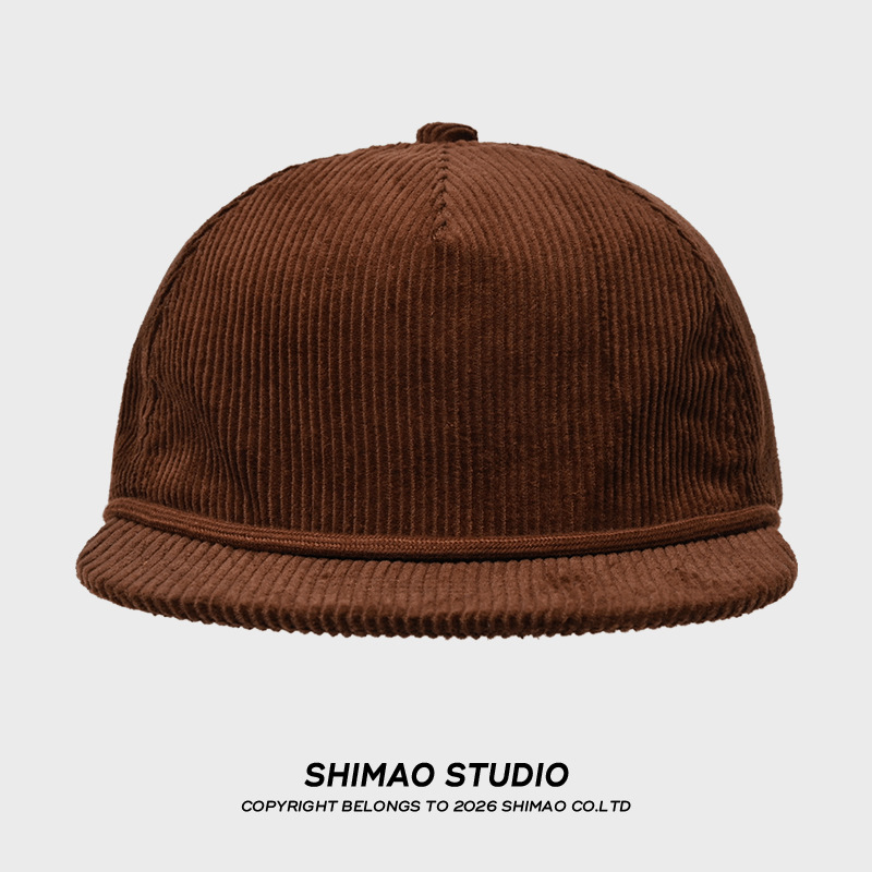 Бейсболка унисекс с вышитым ло – обзор и цена Corduroy Cap 5 Panel