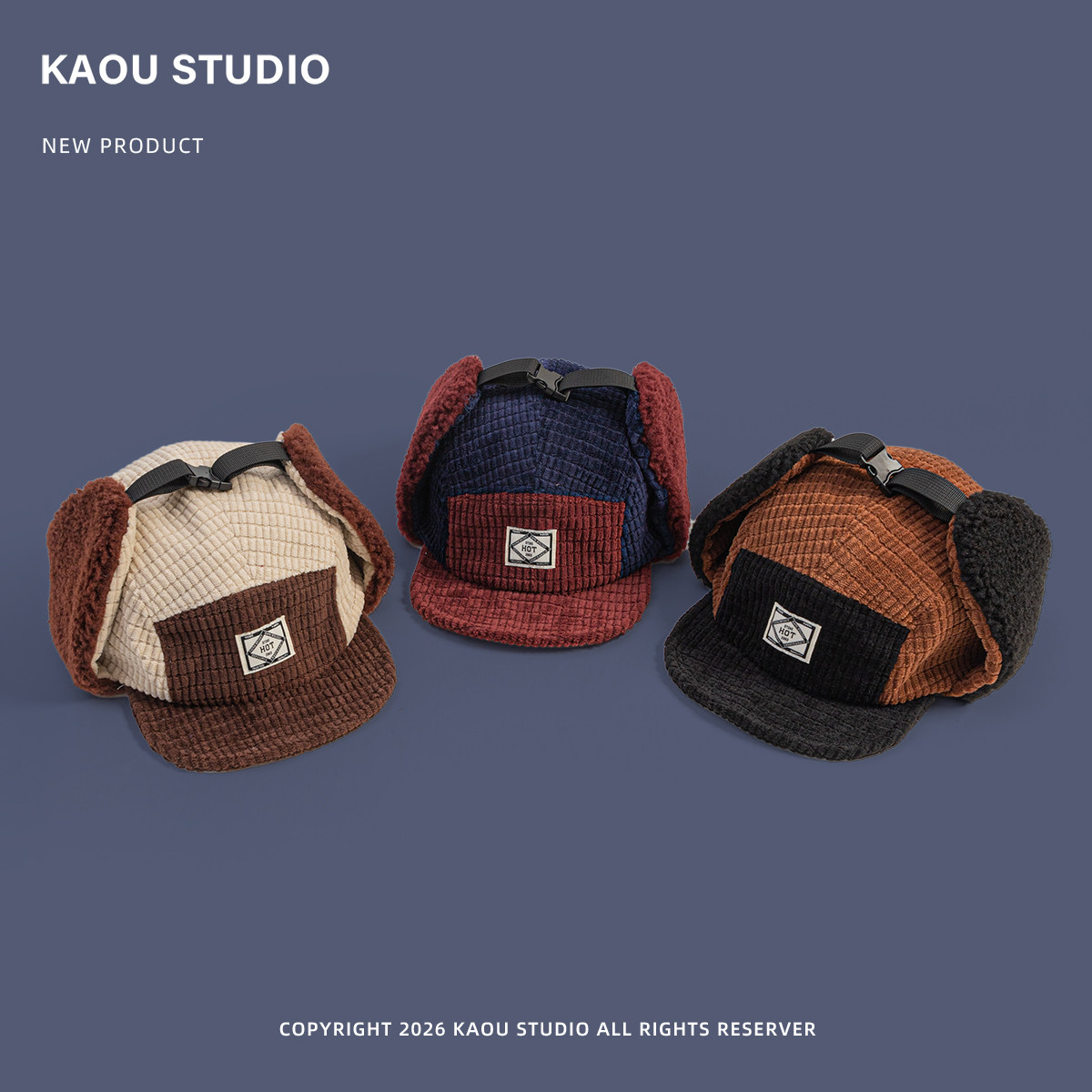 Корейская винтажная шапка-ушан – обзор и цена Corduroy Cap 5 Panel